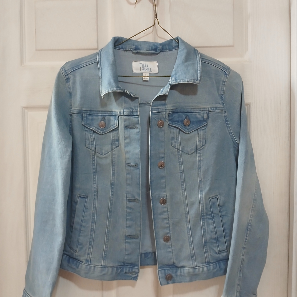 Time and Tru Light Blue Jean Jacket